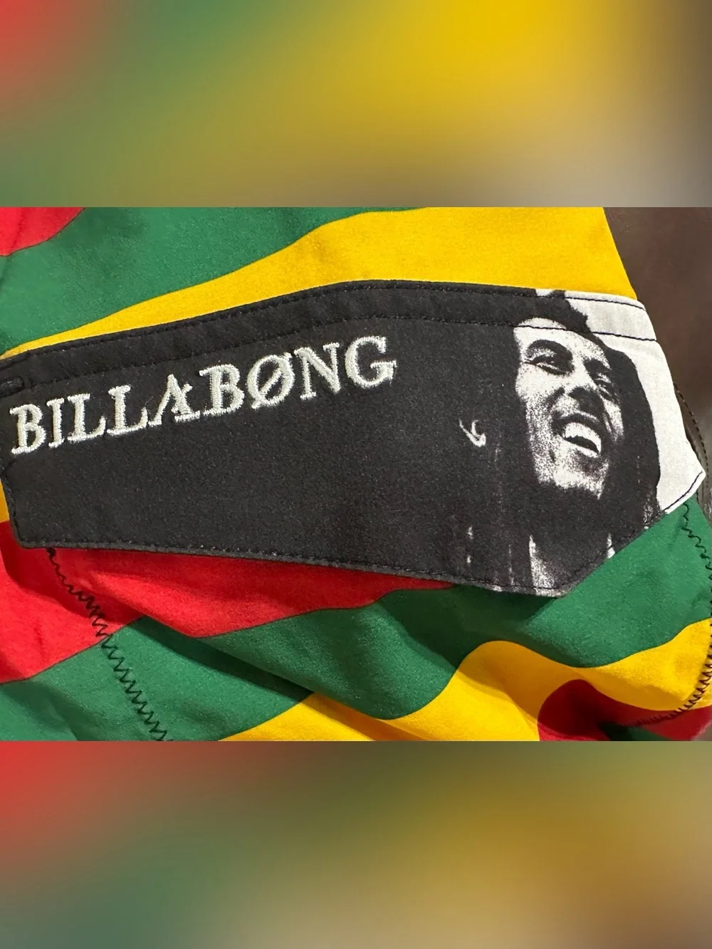 Billabong x Bob Marley Exodus collaboration board shorts size 34
